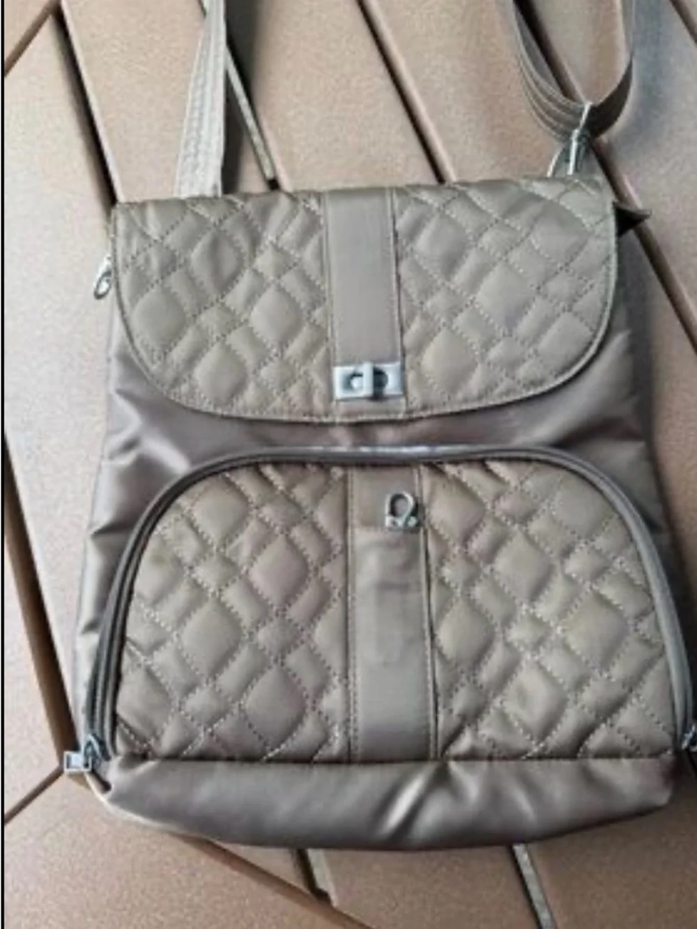 Quilted Brown Crossbody Shoulder Bag - Elegant Everyday Carry